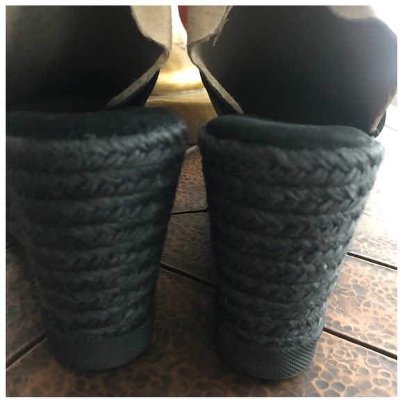 LIBERITAE LEATHER PLATFORM WEDGE SANDALS EURO SIZE 38 US SIZE 7.5 - Picture 12 of 13